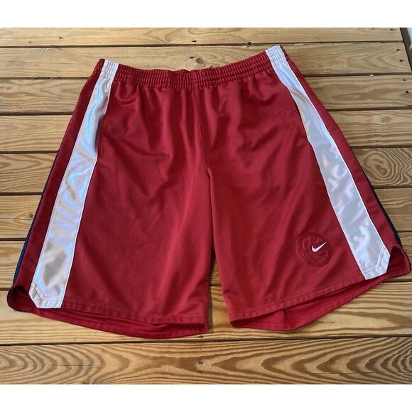 Nike Basketball Shorts Size Large Men’s Red - Picture 1 of 9